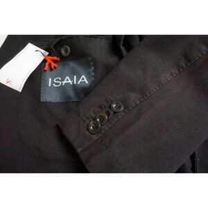 Isaia Napoli Brown Canvas Cotton Blend 2 Pc Suit Jacket Pants 44R NEW